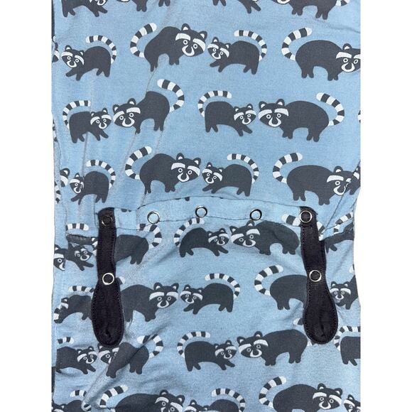 Kickee Pants All-Over Raccoon Print Coveralls Size 3-6 Months - Picture 5 of 5